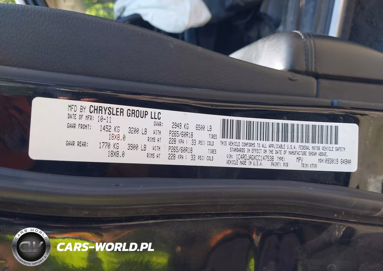 2012 Dodge Durango Sxt VIN:1C4RDJAGXCC147538 - 9