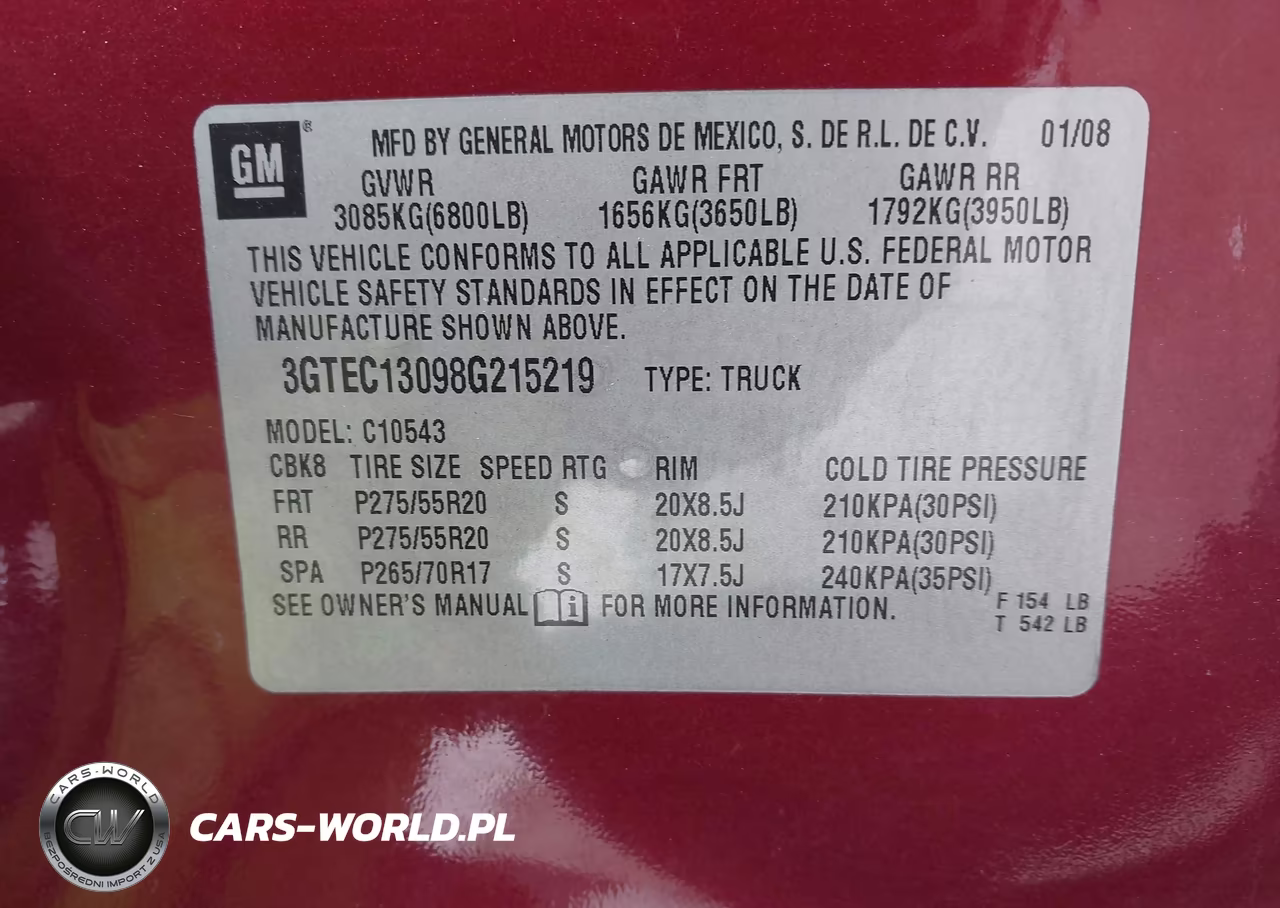 2008 GMC Sierra 1500 Sle1 VIN:3GTEC13098G215219 - 9