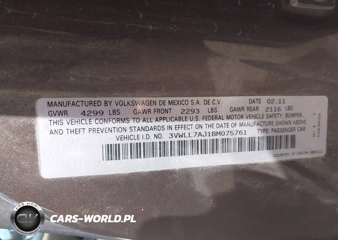 2011 Volkswagen Jetta 2.0L Tdi Le VIN:3VWLL7AJ1BM075761 - 9