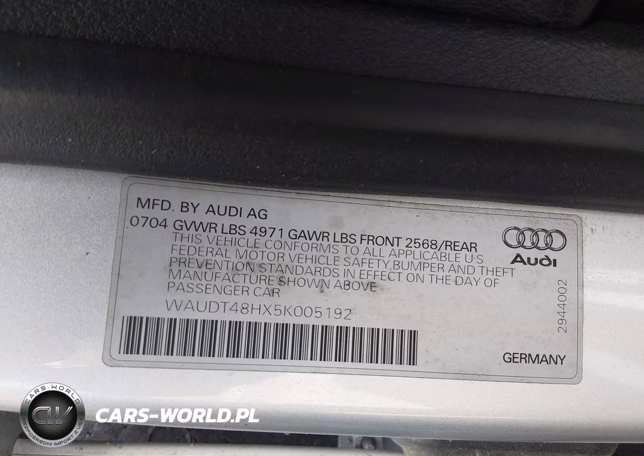 2005 Audi A4 3.0 VIN:WAUDT48HX5K005192 - 9