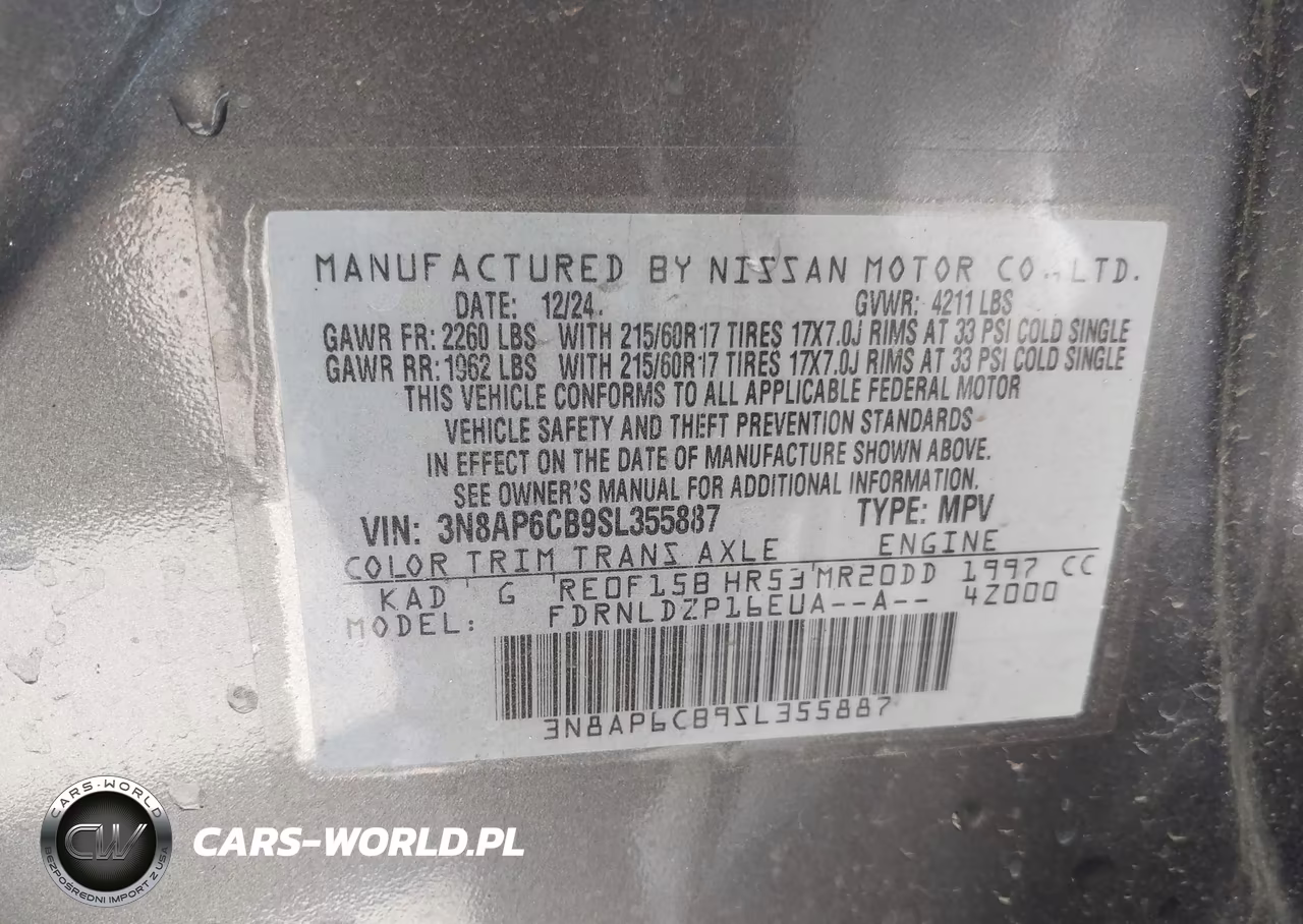 2025 Nissan Kicks Sv Intelligent Awd VIN:3N8AP6CB9SL355887 - 9