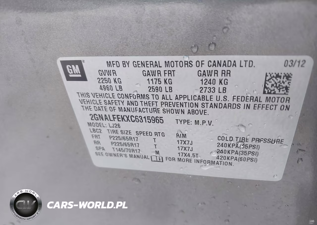 2012 Chevrolet Equinox Ltz VIN:2GNALFEKXC6315965 - 9