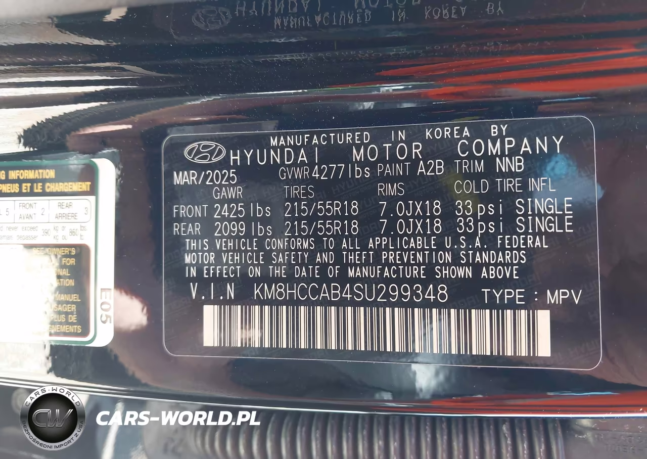 2025 Hyundai Kona Sel Convenience VIN:KM8HCCAB4SU299348 - 9