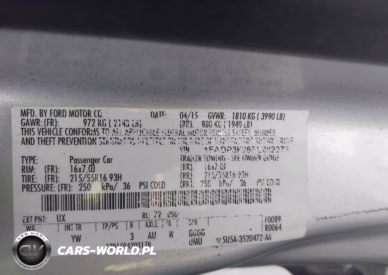 2015 Ford Focus Se VIN:1FADP3F26FL282973 - 9