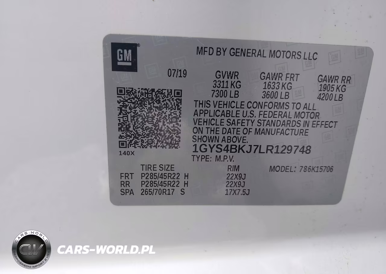 2020 Cadillac Escalade 4Wd Luxury VIN:1GYS4BKJ7LR129748 - 9