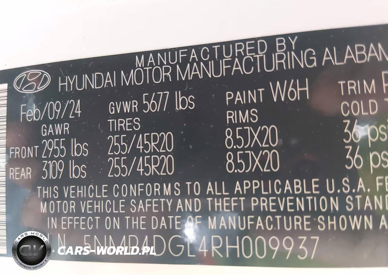 2024 Hyundai Santa Fe Limited VIN:5NMP4DGL4RH009937 - 9