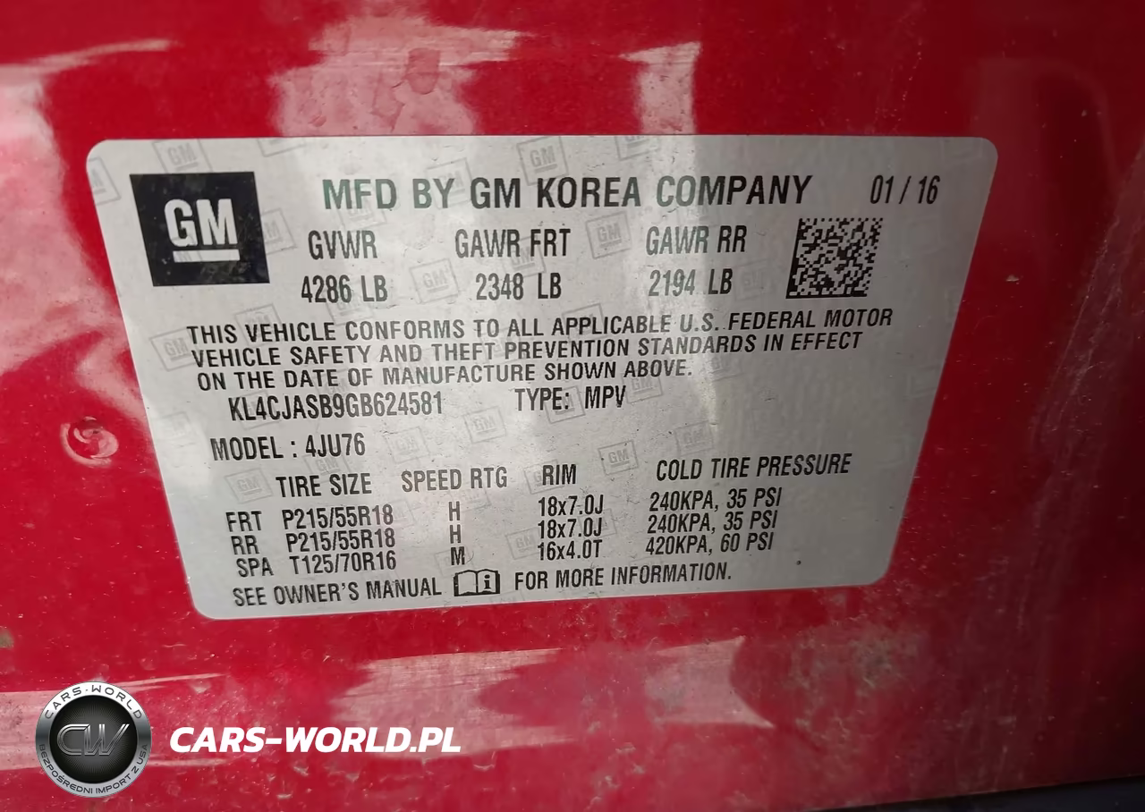2016 Buick Encore VIN:KL4CJASB9GB624581 - 9