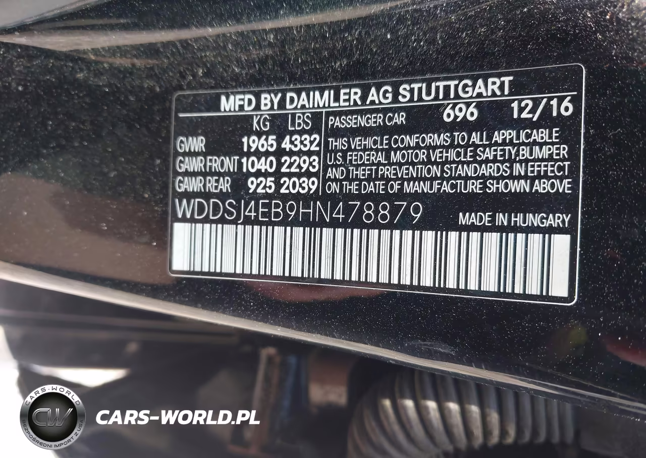 2017 Mercedes-Benz Cla 250 VIN:WDDSJ4EB9HN478879 - 9