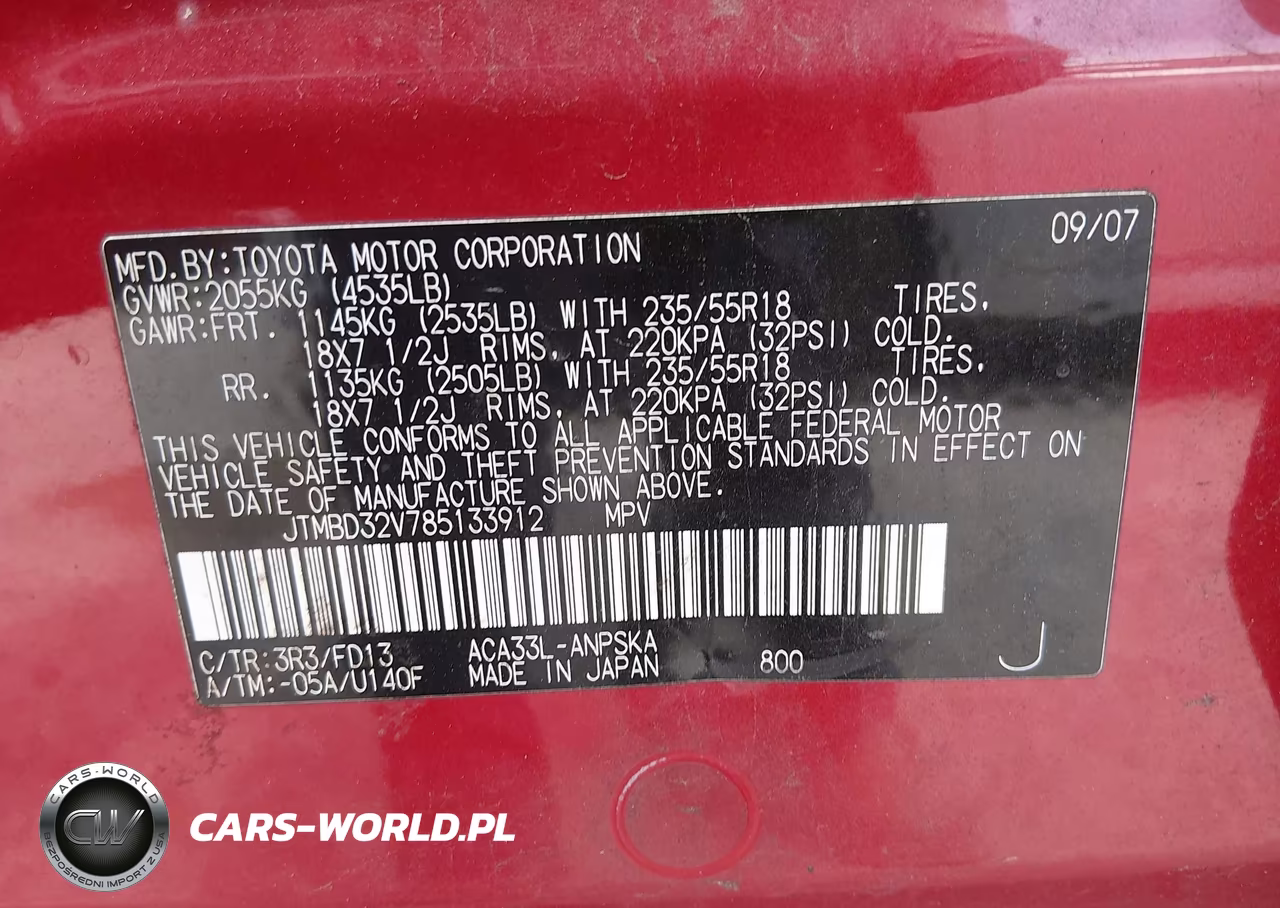 2008 Toyota Rav4 Sport VIN:JTMBD32V785133912 - 9