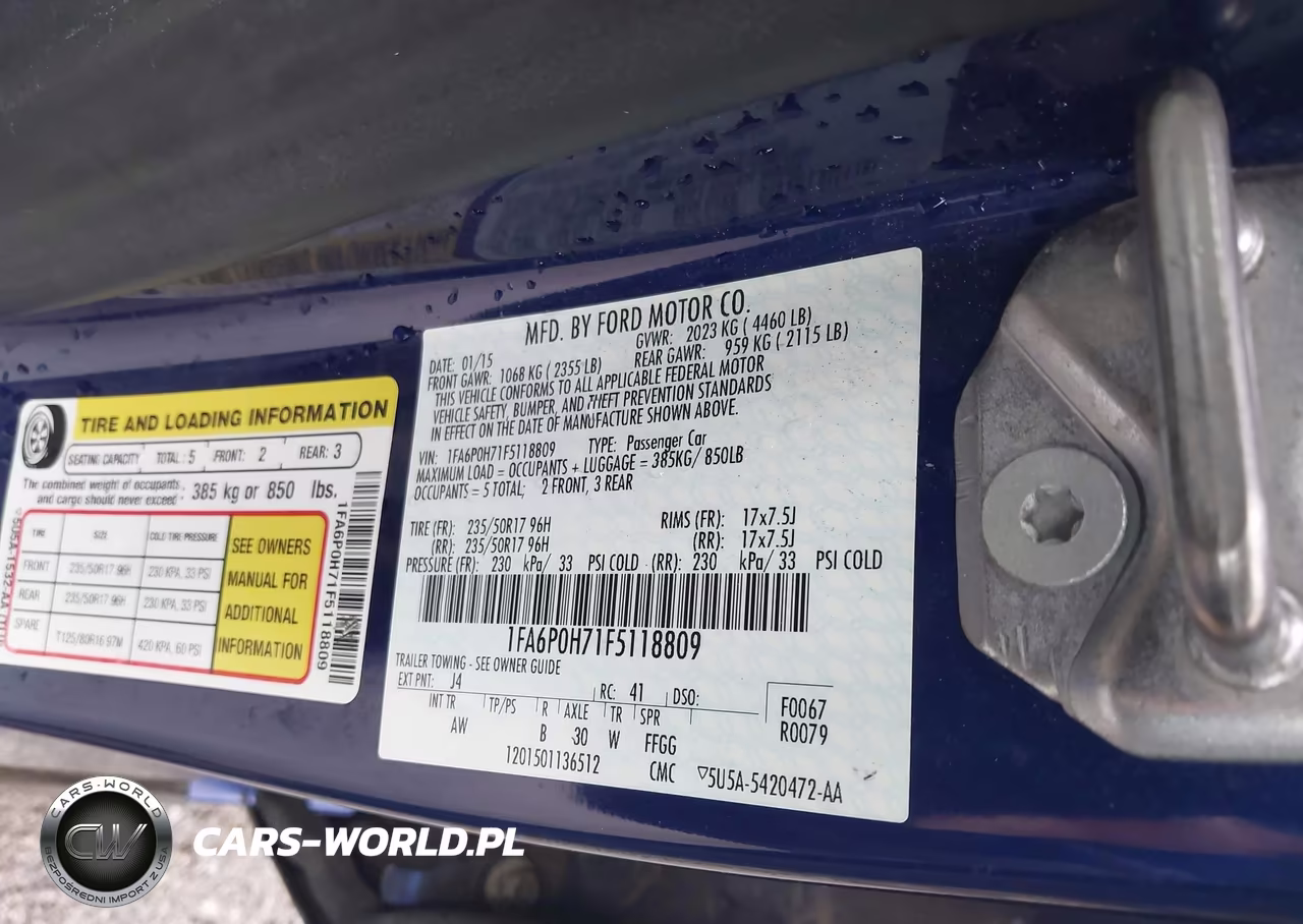 2015 Ford Fusion Se VIN:1FA6P0H71F5118809 - 9