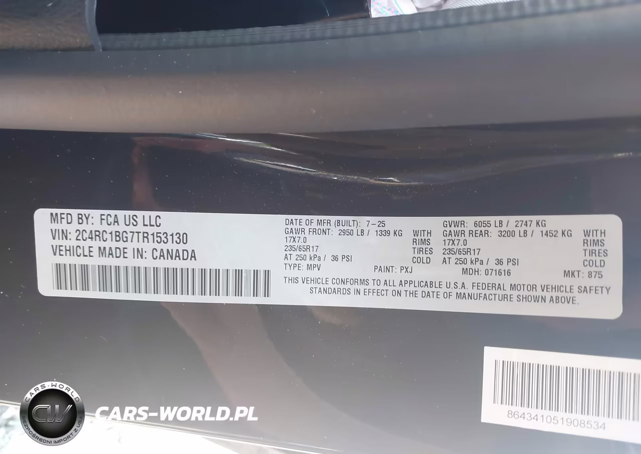 2026 Chrysler Pacifica Select VIN:2C4RC1BG7TR153130 - 9