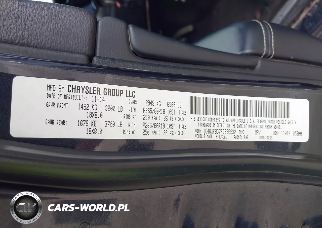 2015 Jeep Grand Cherokee Limited VIN:1C4RJFBG7FC696932 - 9