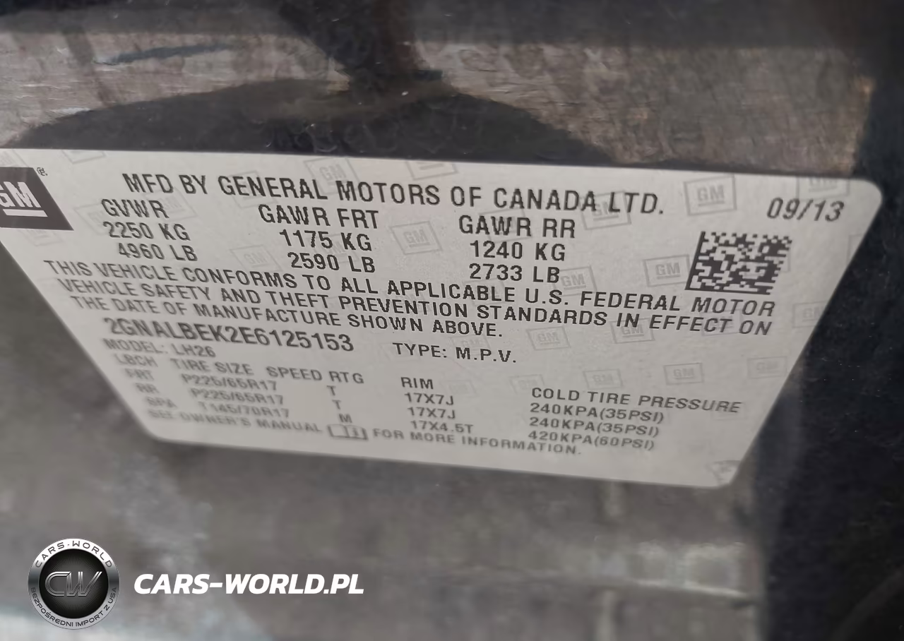 2014 Chevrolet Equinox Lt VIN:2GNALBEK2E6125153 - 9