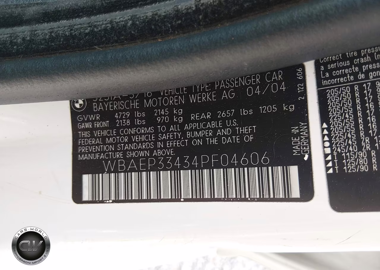 2004 BMW 325Xit VIN:WBAEP33434PF04606 - 9