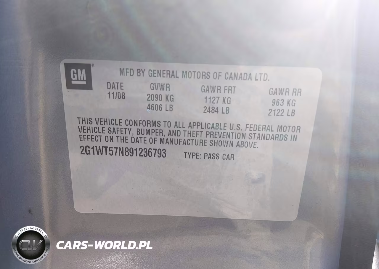 2009 Chevrolet Impala Lt VIN:2G1WT57N891236793 - 9