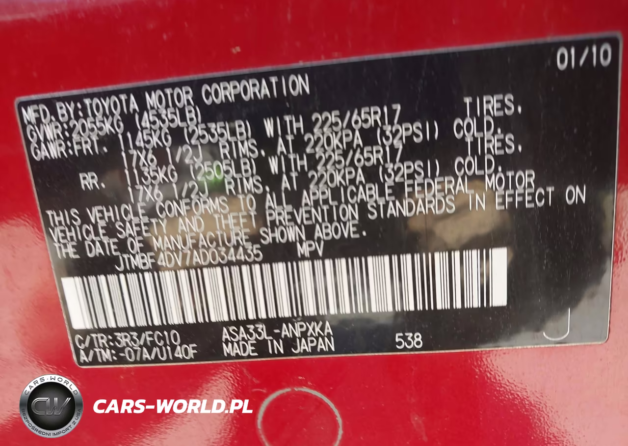 2010 Toyota Rav4 VIN:JTMBF4DV7AD034435 - 9