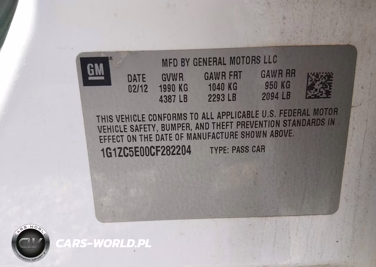 2012 Chevrolet Malibu 1Lt VIN:1G1ZC5E00CF282204 - 9