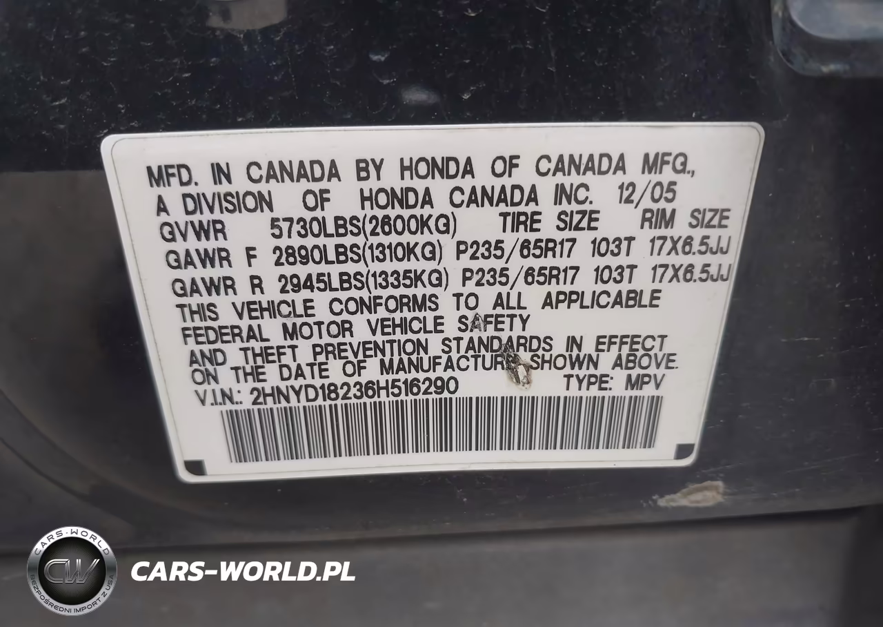 2006 Acura Mdx VIN:2HNYD18236H516290 - 9