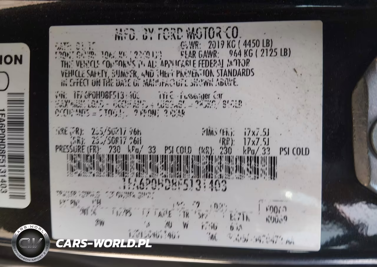 2015 Ford Fusion Se VIN:1FA6P0HD8F5131403 - 9