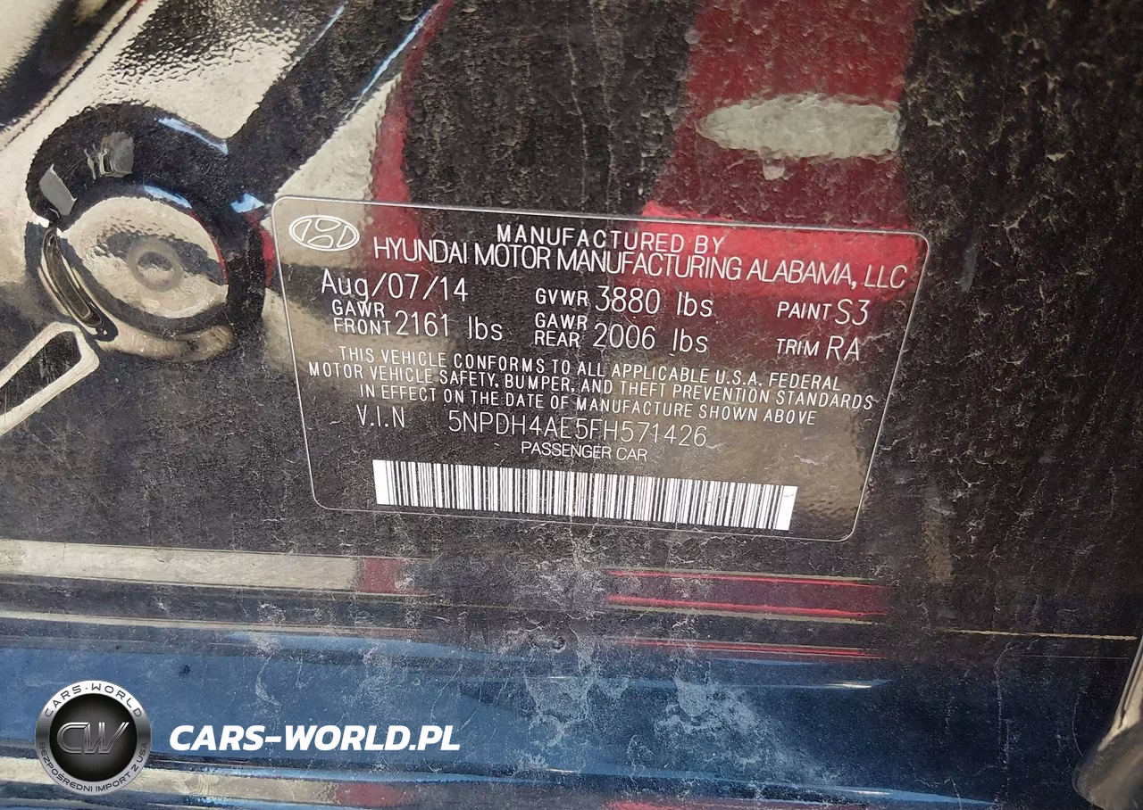 2015 Hyundai Elantra Se VIN:5NPDH4AE5FH571426 - 9