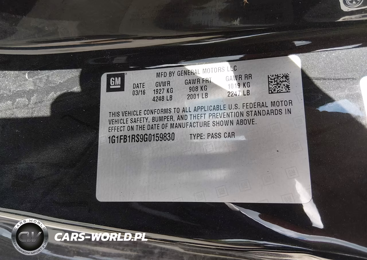 2016 Chevrolet Camaro Lt VIN:1G1FB1RS9G0159830 - 9