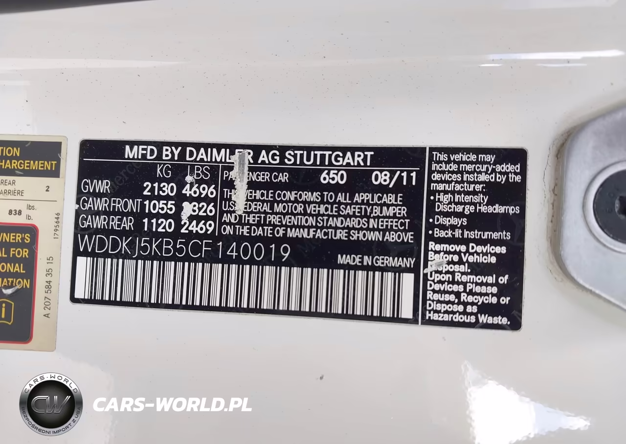 2012 Mercedes-Benz E 350 VIN:WDDKJ5KB5CF140019 - 9