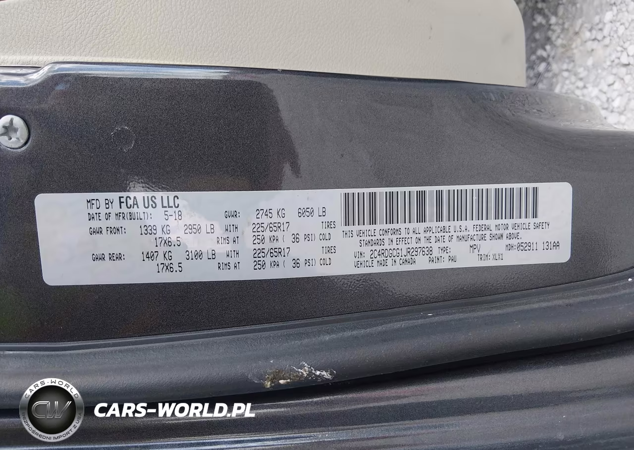 2018 Dodge Grand Caravan Sxt VIN:2C4RDGCG1JR297638 - 9
