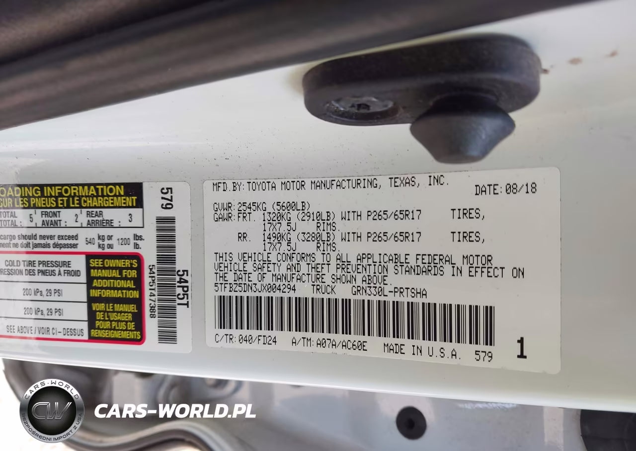 2018 Toyota Tacoma VIN:5TFBZ5DN3JX004294 - 9