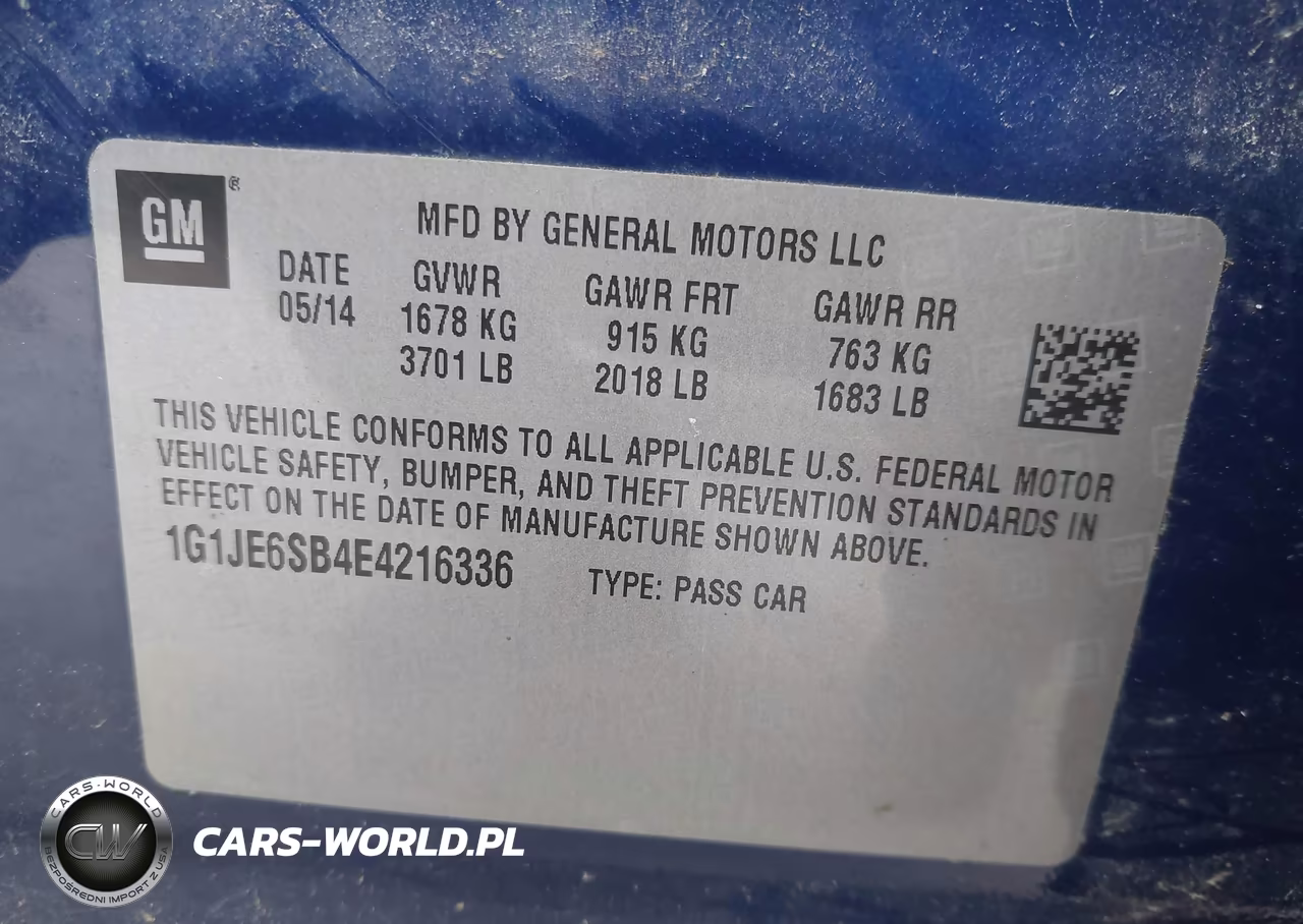 2014 Chevrolet Sonic Ltz Auto VIN:1G1JE6SB4E4216336 - 9
