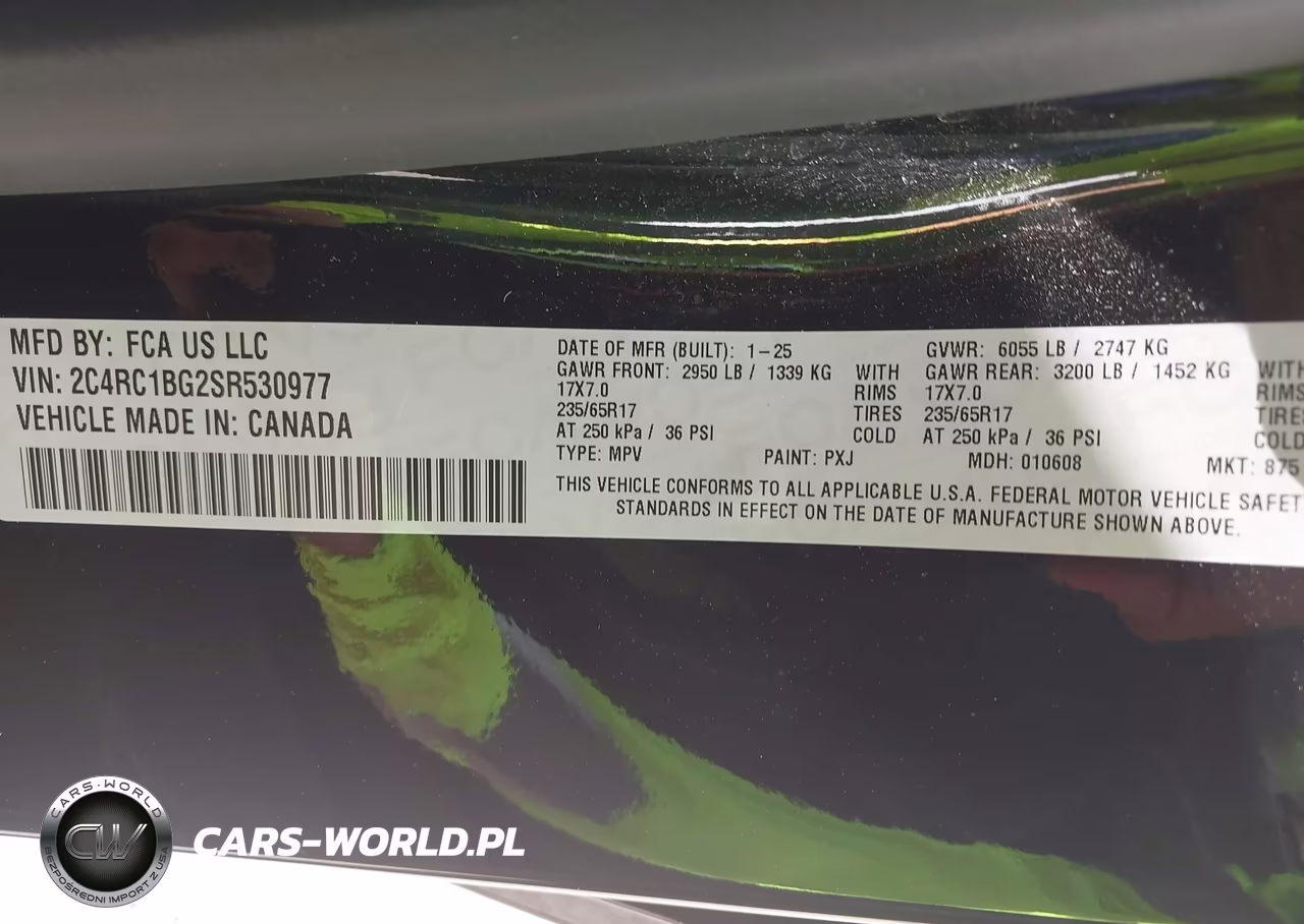 2025 Chrysler Pacifica Select VIN:2C4RC1BG2SR530977 - 9