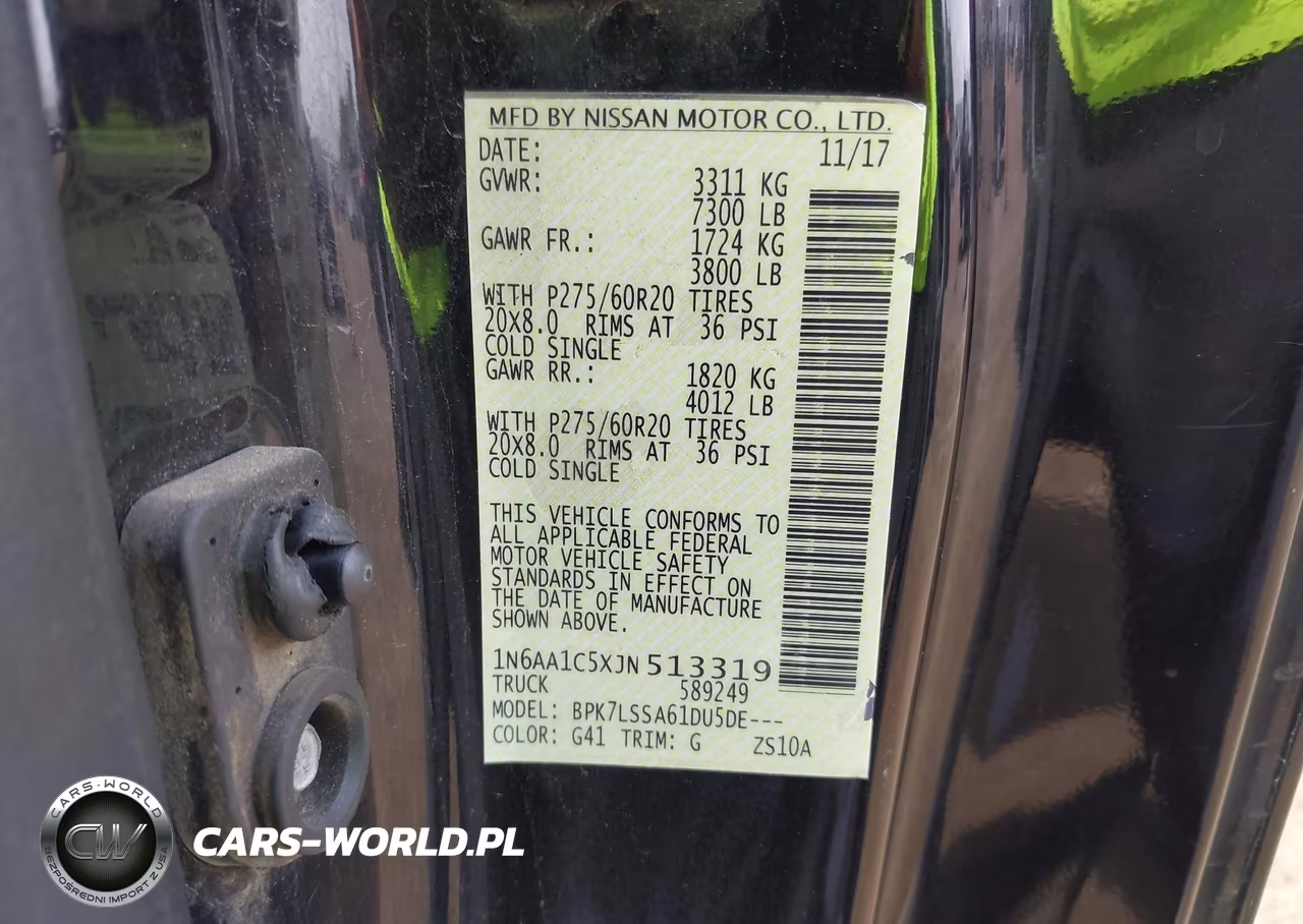 2018 Nissan Titan Sv VIN:1N6AA1C5XJN513319 - 9