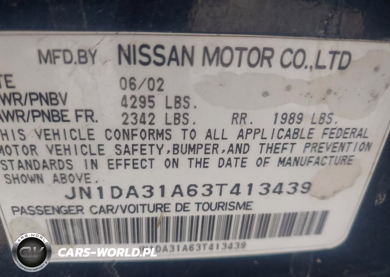 2003 Nissan Maxima Gle VIN:JN1DA31A63T413439 - 9