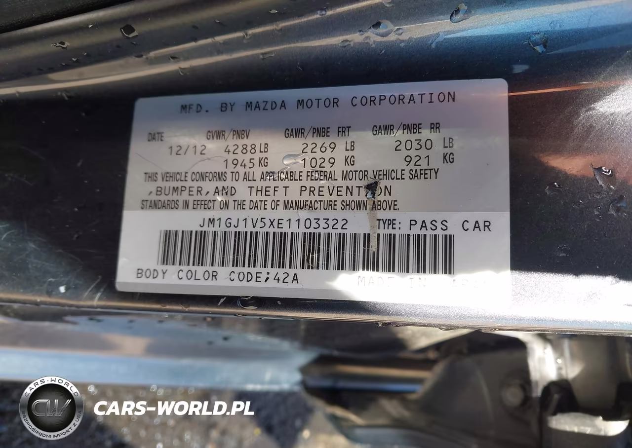 2014 Mazda Mazda6 I Touring VIN:JM1GJ1V5XE1103322 - 9