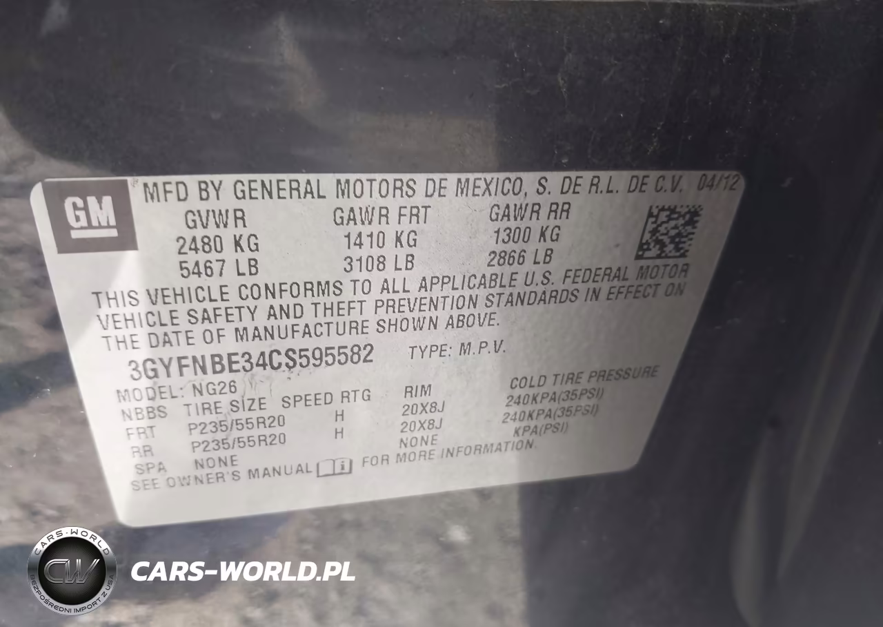 2012 Cadillac Srx Performance Collection VIN:3GYFNBE34CS595582 - 9