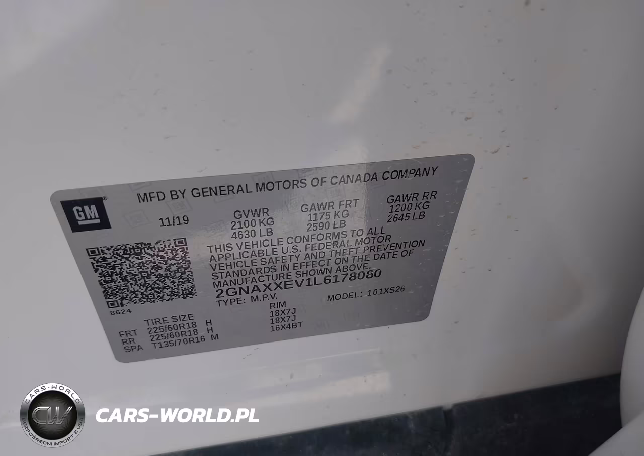 2020 Chevrolet Equinox Awd Premier 1.5L Turbo VIN:2GNAXXEV1L6178080 - 9