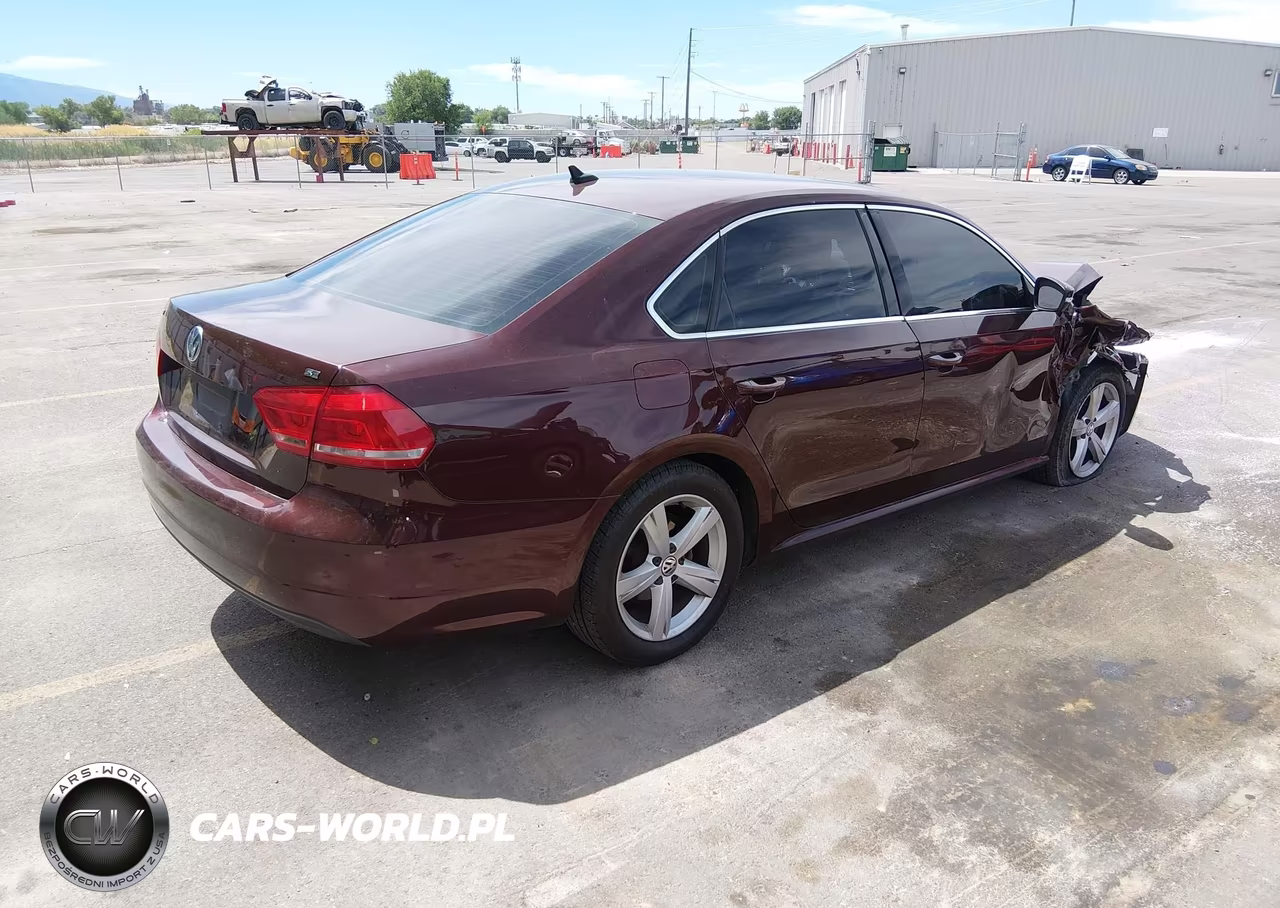 2013 Volkswagen Passat 2.5L Se VIN:1VWBP7A38DC104646 - 4