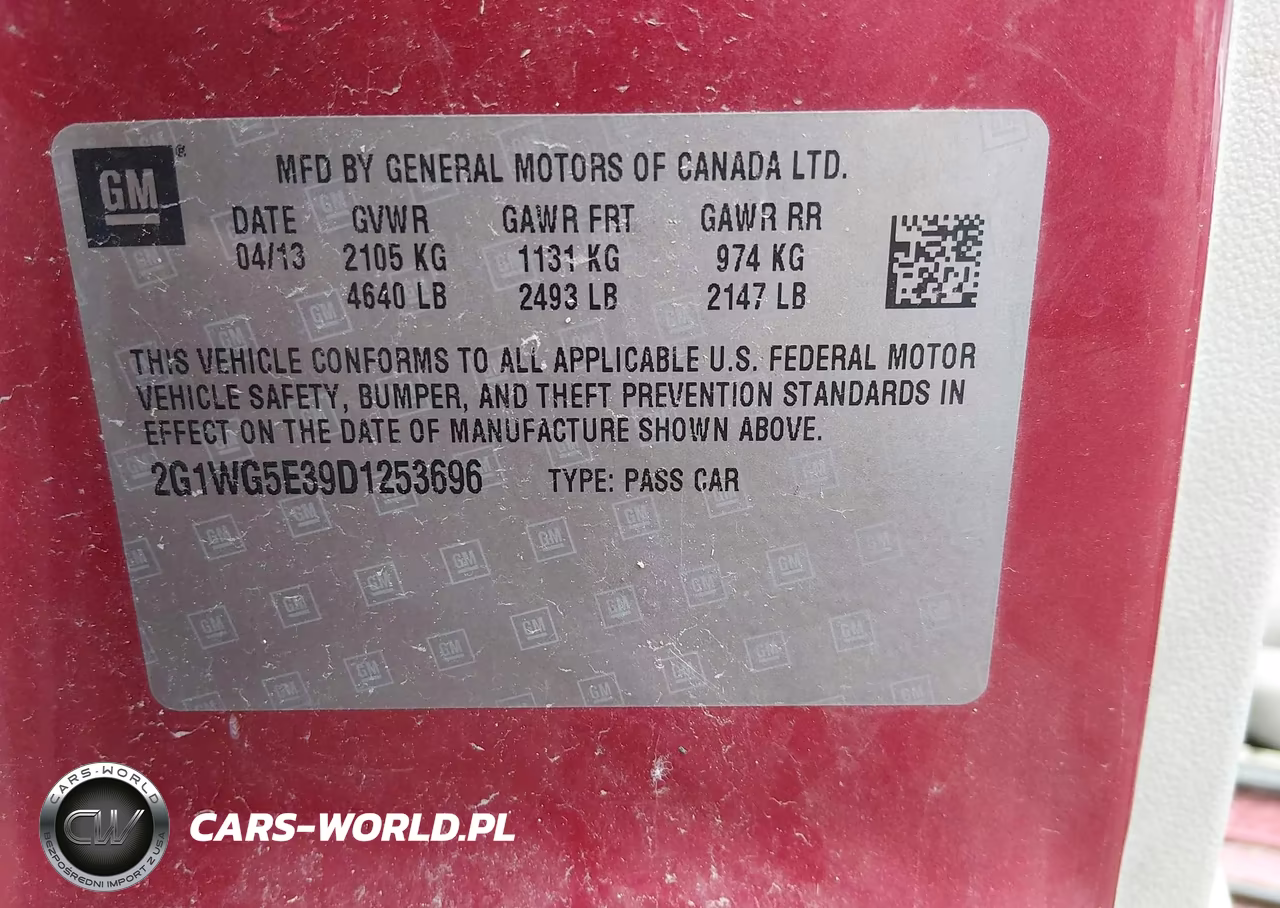 2013 Chevrolet Impala Lt VIN:2G1WG5E39D1253696 - 9