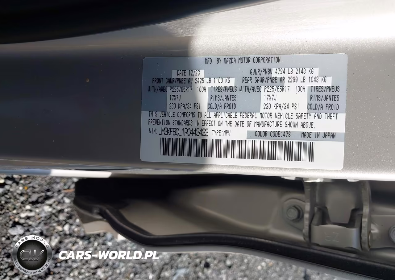 2024 Mazda Cx-5 2.5 S Preferred VIN:JM3KFBCL1R0443433 - 9
