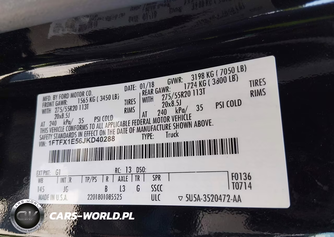 2018 Ford F-150 Xl VIN:1FTFX1E56JKD40288 - 9