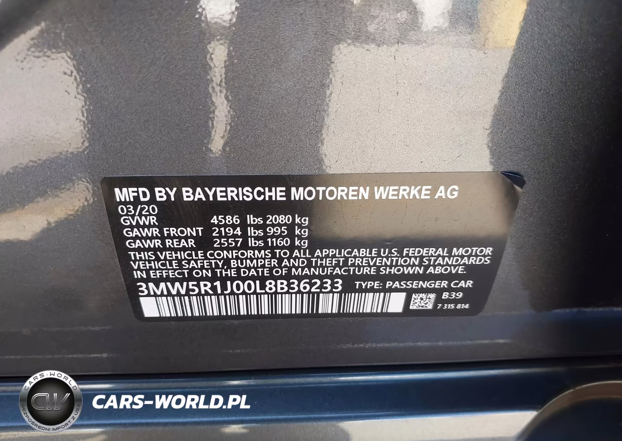 2020 BMW 330I VIN:3MW5R1J00L8B36233 - 9