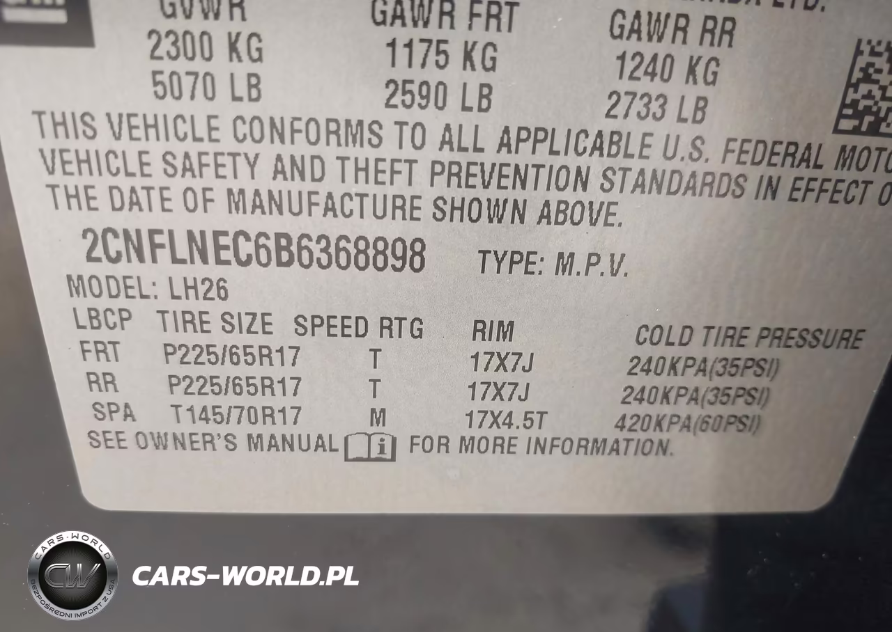 2011 Chevrolet Equinox Lt W-2Lt VIN:2CNFLNEC6B6368898 - 9