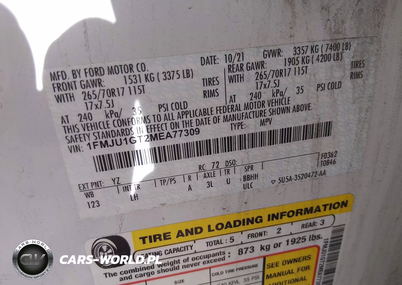 2021 Ford Expedition Xl VIN:1FMJU1GT2MEA77309 - 9