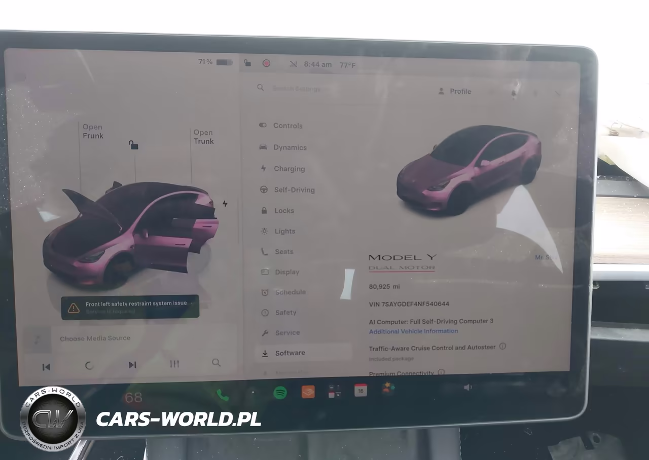 2022 Tesla Model Y Performance Dual Motor All-Wheel Drive VIN:7SAYGDEF4NF540644 - 7