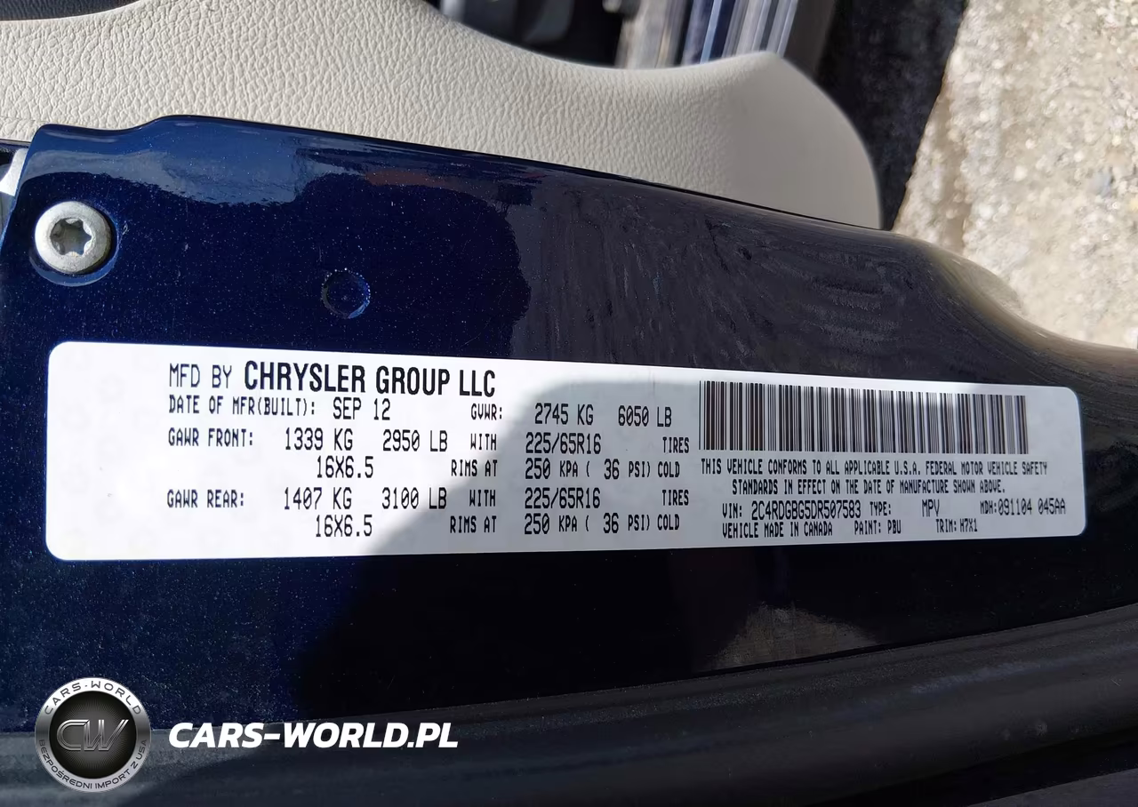 2013 Dodge Grand Caravan American Value Pkg VIN:2C4RDGBG5DR507583 - 9