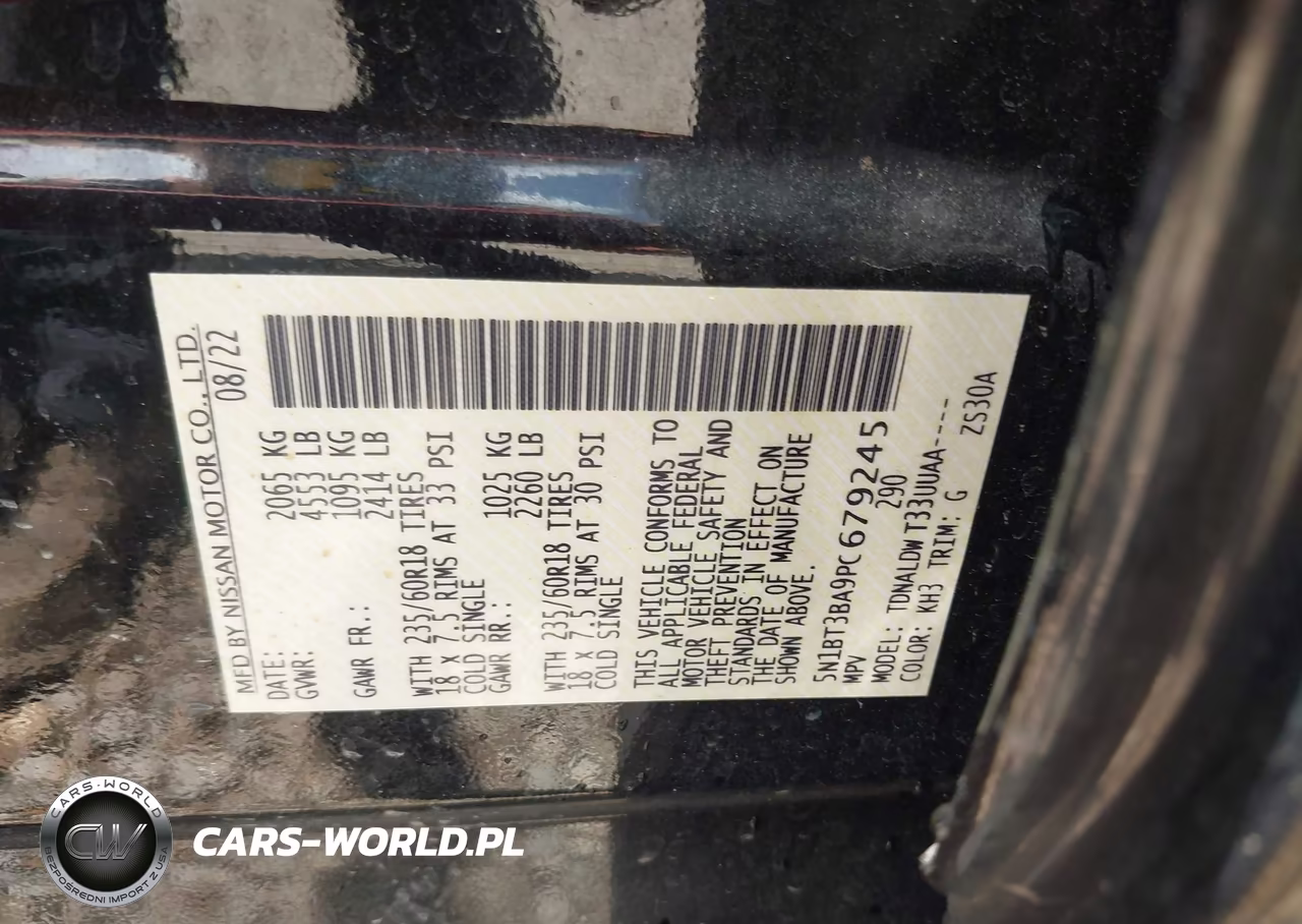 2023 Nissan Rogue Sv Fwd VIN:5N1BT3BA9PC679245 - 9