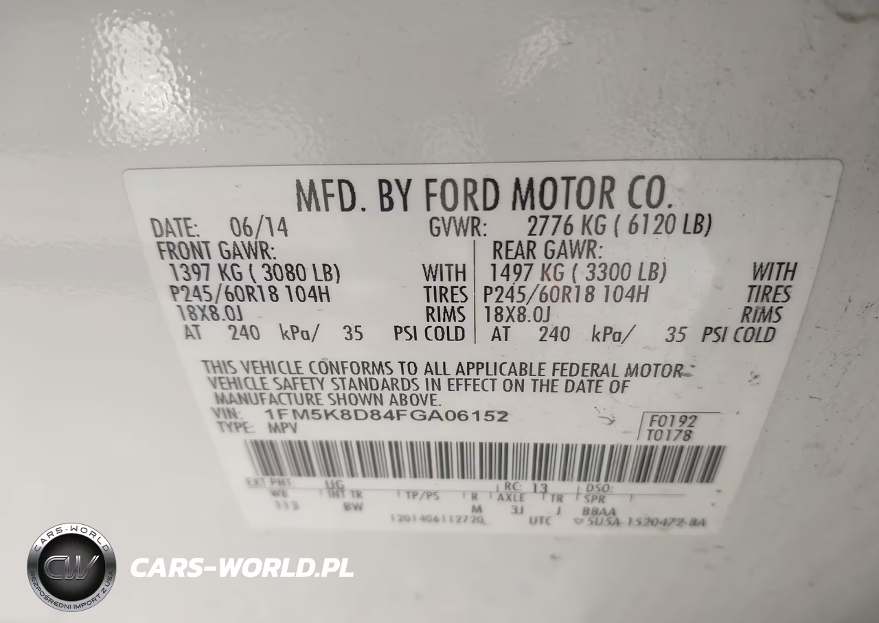 2015 Ford Explorer Xlt VIN:1FM5K8D84FGA06152 - 9