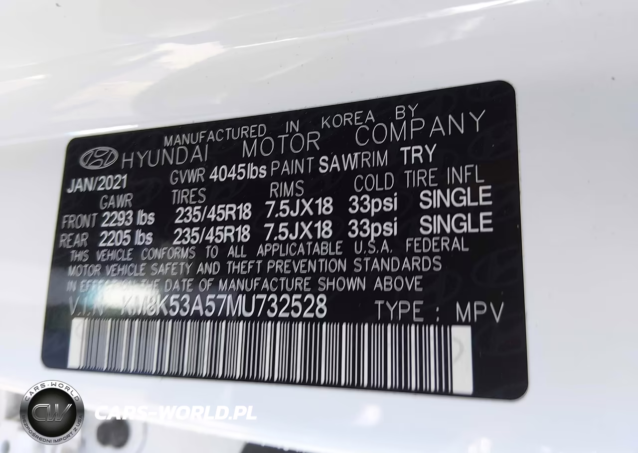 2021 Hyundai Kona Ultimate VIN:KM8K53A57MU732528 - 9