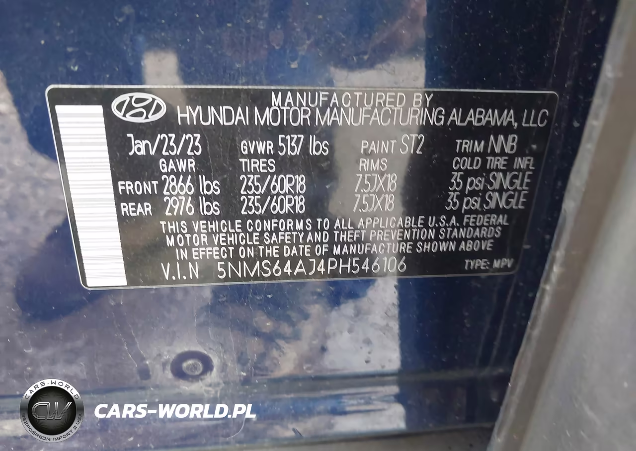 2023 Hyundai Santa Fe Xrt VIN:5NMS64AJ4PH546106 - 9