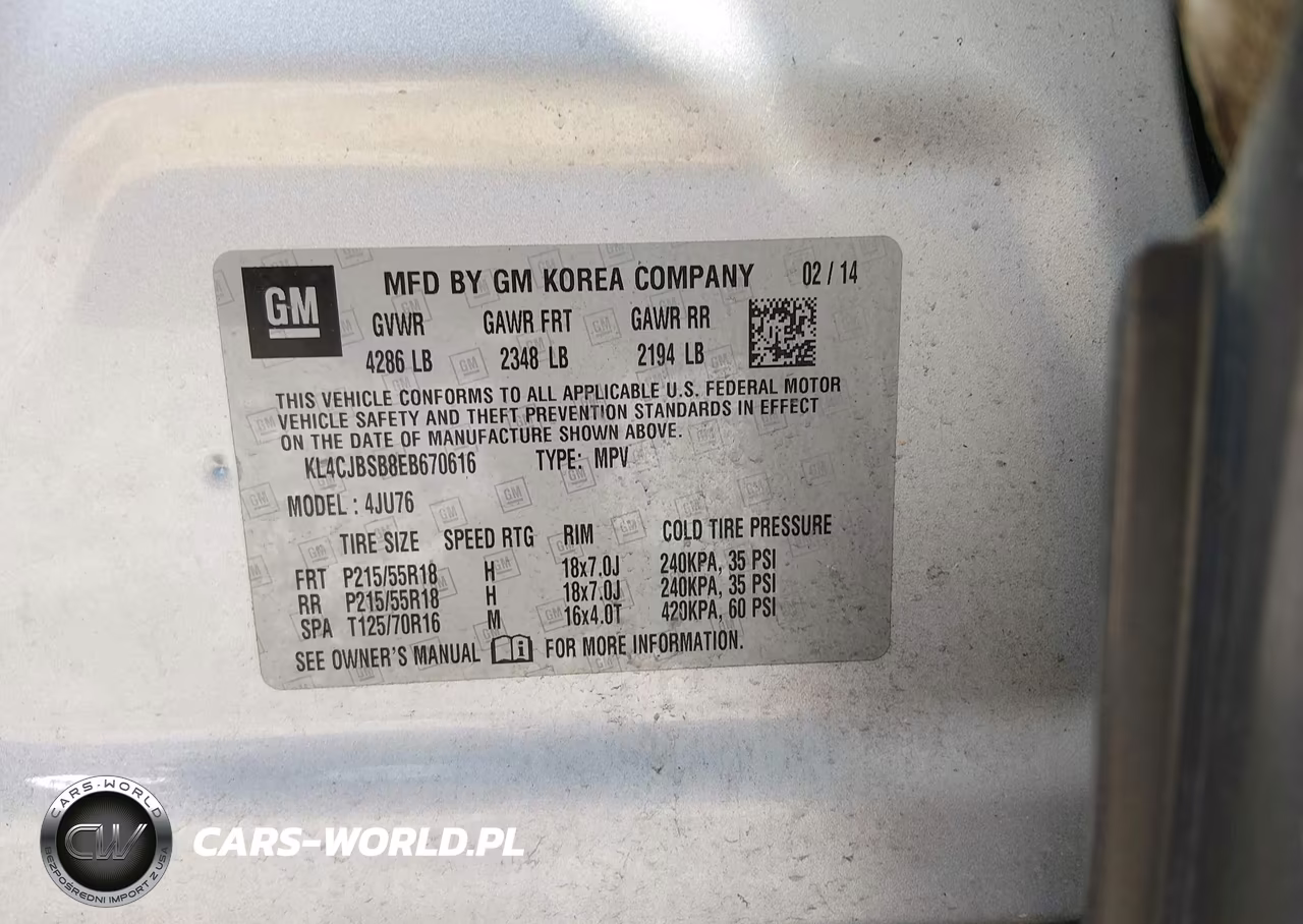 2014 Buick Encore Convenience VIN:KL4CJBSB8EB670616 - 9