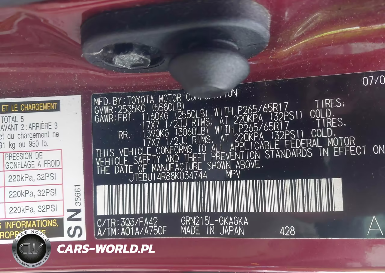 2008 Toyota 4Runner Sr5 V6 VIN:JTEBU14R88K034744 - 9